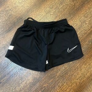 Nike Black Dri-Fit Shorts with White Swoosh